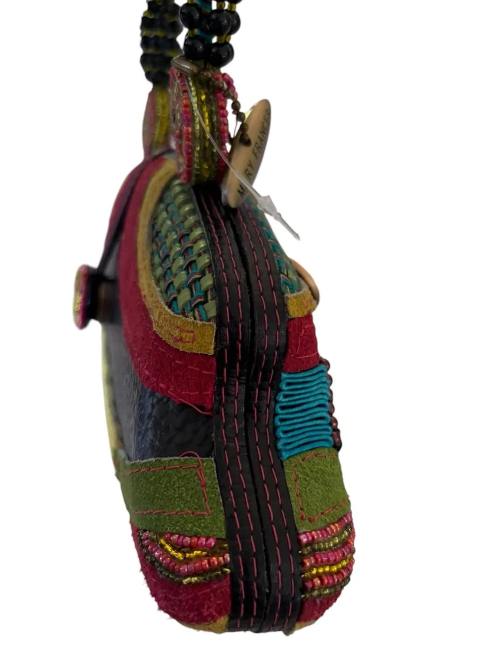 Mary Frances Multicolor Beaded Floral Sequined Handbag. NWOT - Picture 4 of 9